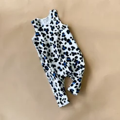 Hugo-Cheetah Playsuit | White