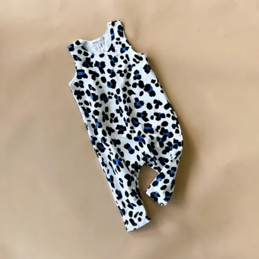 Hugo-Cheetah Playsuit | White