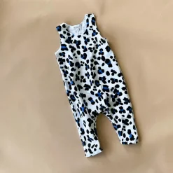 Hugo-Cheetah Playsuit | White
