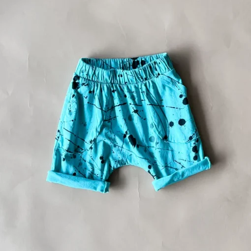 Ivan-Splatter Shorts | Aqua