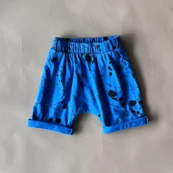 Ivan-Splatter Shorts | Sea Blue