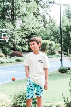 Ivan-Triangle Shorts | Aqua