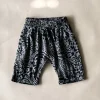 Izzy-Safari Print Shorts | Walnut