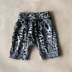Izzy-Safari Print Shorts | Cobblestone