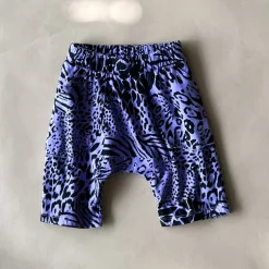 Izzy-Safari Print Shorts | Purple