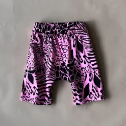 Izzy-Safari Print Shorts | Pink