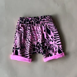 Izzy-Safari Print Shorts | Pink