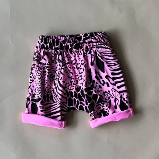 Izzy-Safari Print Shorts | Pink