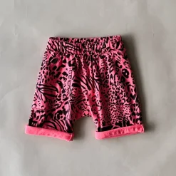 Izzy-Safari Print Shorts | Lava