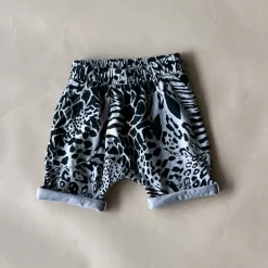 Izzy-Safari Print Shorts | Cobblestone