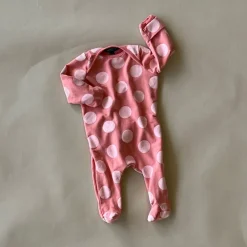 Joahbody Dot No Snap bodysuit | Coral (No hat)