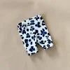 Jo-Cheetah Cropped leggings | White