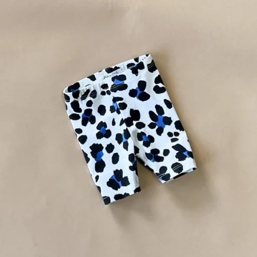 Jo-Cheetah Cropped leggings | White