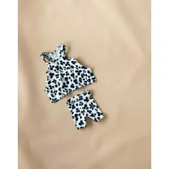 Jo-Cheetah Cropped leggings | White