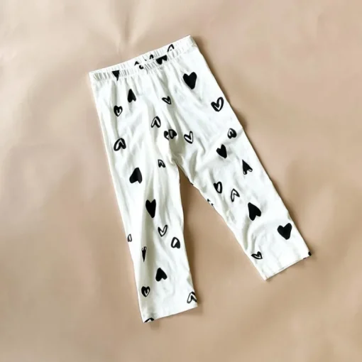 Jo-Heart Leggings | White