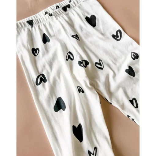 Jo-Heart Leggings | White