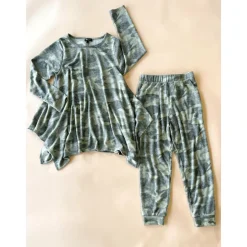 Kay Adult Tunic Top | Brushed Camo Faux Cashmere