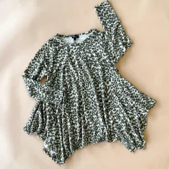 Kay Adult Tunic Top | Leopard Faux Cashmere