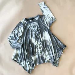 Kay Adult Tunic Top | Storm Tie Dye