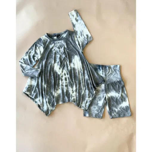 Kay Adult Tunic Top | Storm Tie Dye