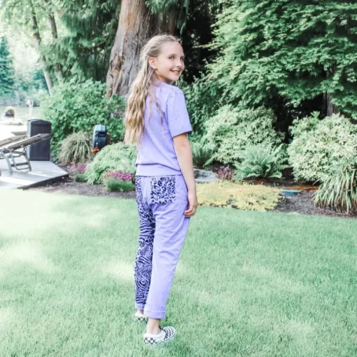 Keo-Animal Pant | Purple