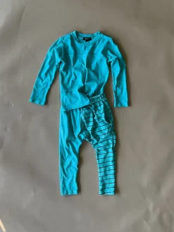 Keo-Pinstripe Pant | Aqua