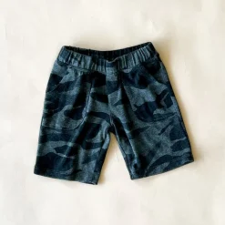 Knox Camo Shorts | Dyed Black (Kids)