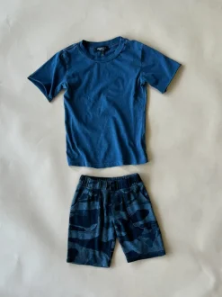 Knox Camo Shorts | Dyed Navy (Kids)