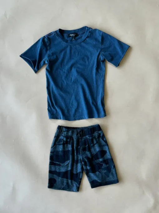 Knox Camo Shorts | Dyed Navy (Kids)