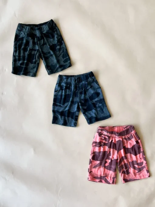 Knox Camo Shorts | Dyed Navy (Kids)