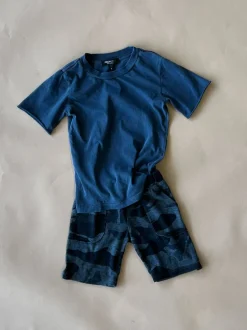 Knox Camo Shorts | Dyed Navy (Kids)