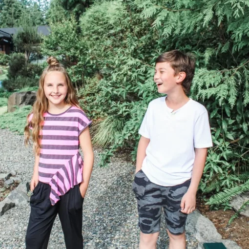 Knox Camo Shorts | Dyed Navy (Kids)