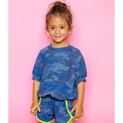 Koko Top | Camo | Blue