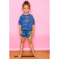Koko Top | Camo | Blue