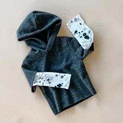 Lebron-Splatter Hoodie | Charcoal
