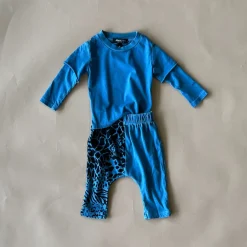 Lennon-Animal 2fer Baby Set | Denim
