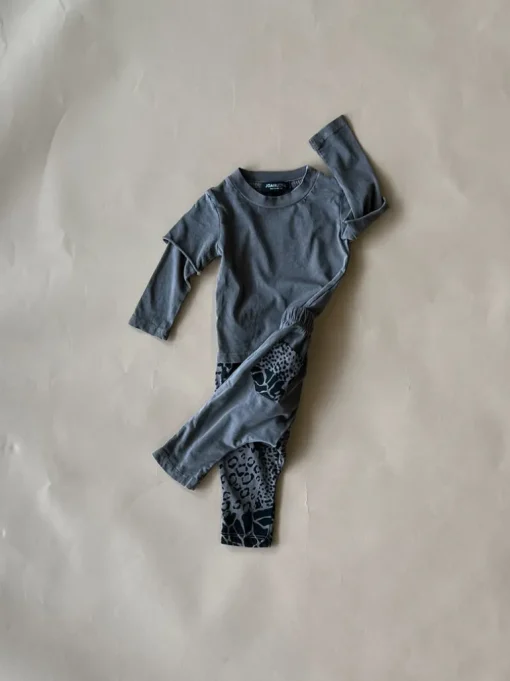 Lennon-Animal 2fer Baby Set | Walnut