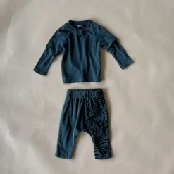 Lennon-Animal 2fer Baby Set | Black