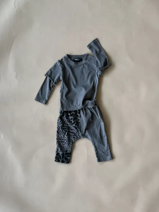 Lennon-Animal 2fer Baby Set | Walnut