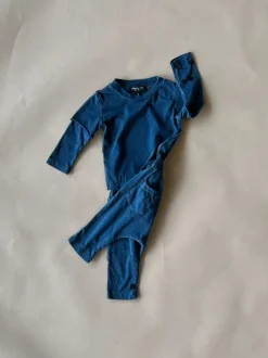Lennon-Splatter 2fer Baby Set | Navy