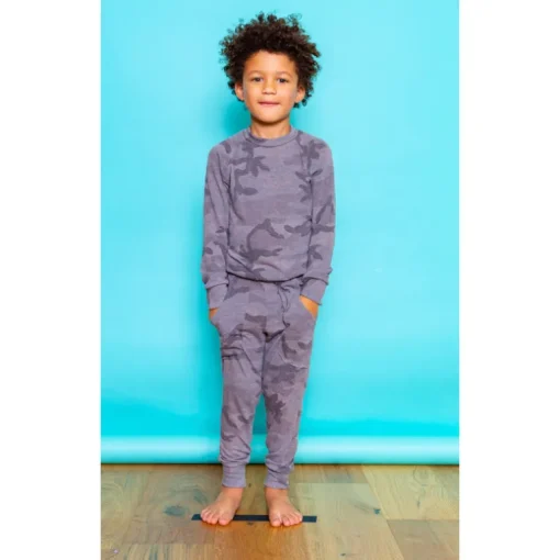 Lew Kids Joggers | Camo | Grey