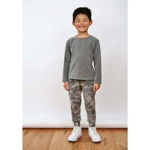 Lew-Camo Kids Joggers | Brushed Camo FC