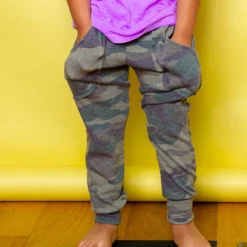Lew-Camo Kids Joggers | Olive