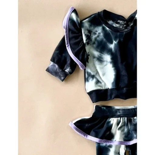 Lily Baby Set | Black Shadow/Lilac