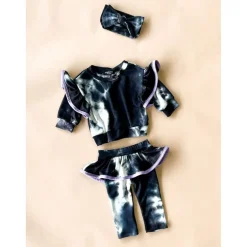 Lily Baby Set | Black Shadow/Lilac