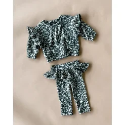 Lily Baby Set | Leopard Faux Cashmere