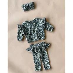 Lily Baby Set | Leopard Faux Cashmere