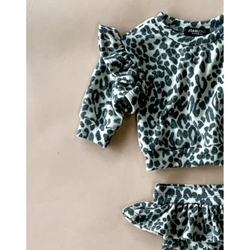 Lily Baby Set | Leopard Faux Cashmere