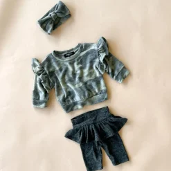 Lily 2-piece Baby Set | Brushed Olive Camo