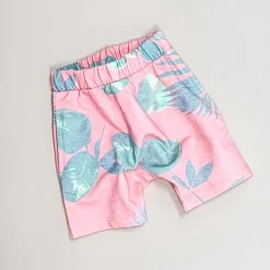 Memphis-Palm Shorts | Coral